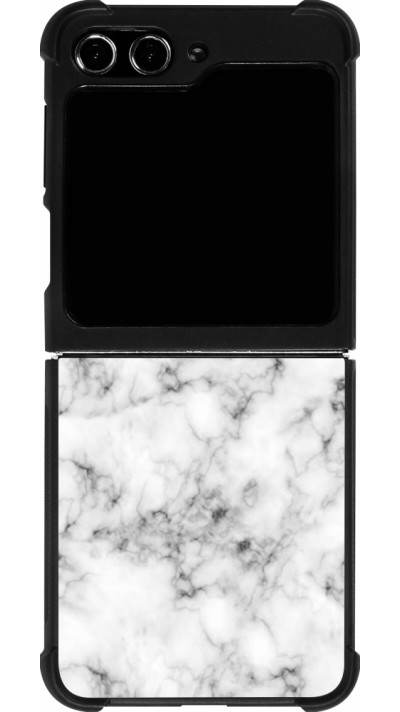 Samsung Galaxy Z Flip5 Case Hülle - Silikon schwarz Marble 01