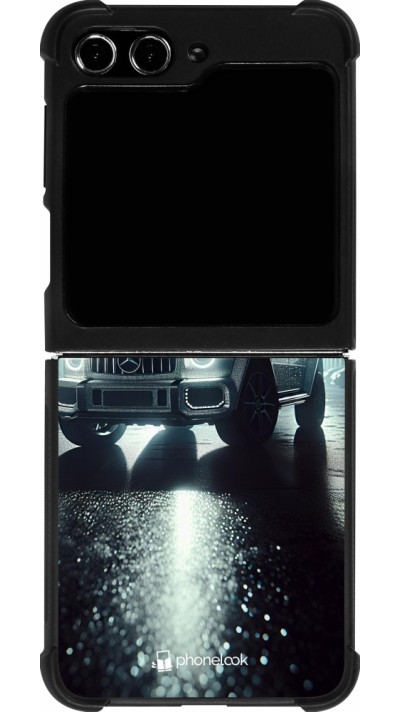 Samsung Galaxy Z Flip5 Case Hülle - Silikon schwarz Mercedes G AMG Nacht