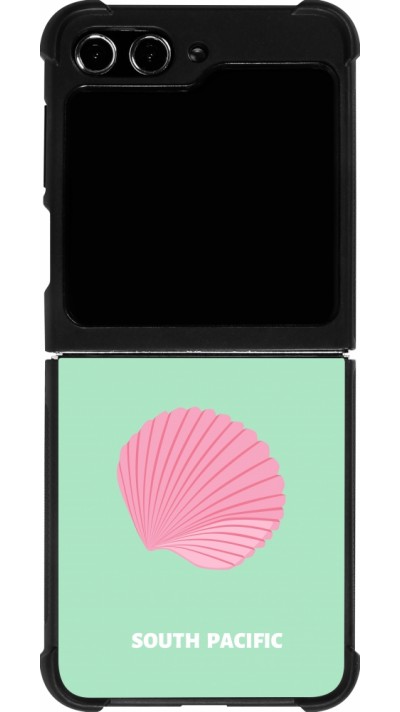 Samsung Galaxy Z Flip5 Case Hülle - Silikon schwarz Pop Summer Destination Fiji