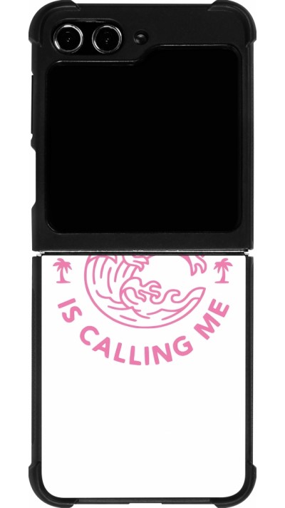 Samsung Galaxy Z Flip5 Case Hülle - Silikon schwarz The Ocean is calling me