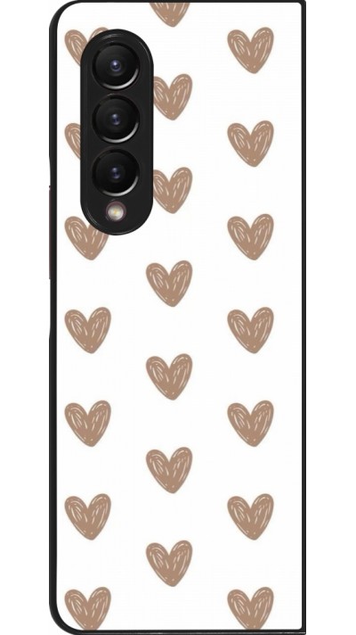 Samsung Galaxy Z Fold3 5G Case Hülle - Autumn 2024 brown hearts