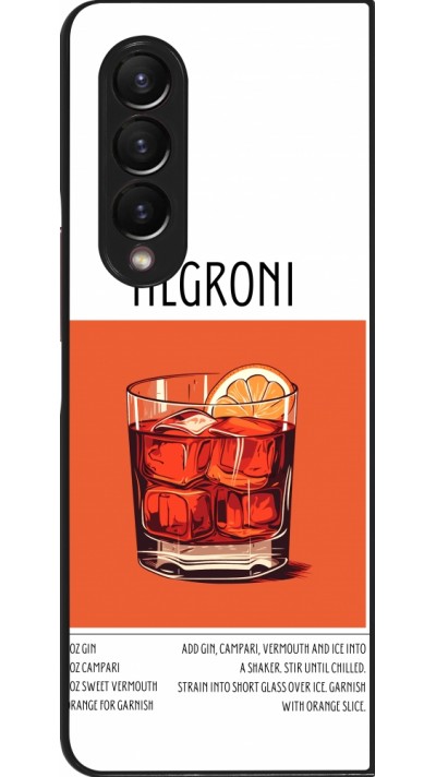 Samsung Galaxy Z Fold3 5G Case Hülle - Cocktail Rezept Negroni