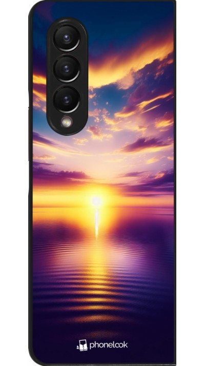 Samsung Galaxy Z Fold3 5G Case Hülle - Sonnenuntergang gelb violett