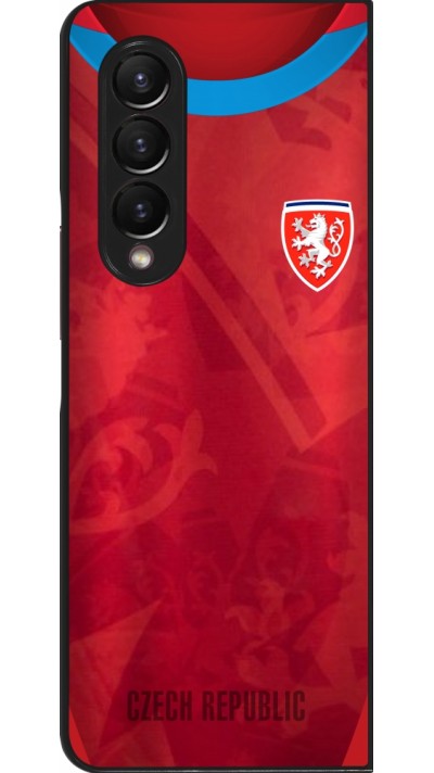 Coque Samsung Galaxy Z Fold3 5G - Maillot de football République Tchèque personnalisable