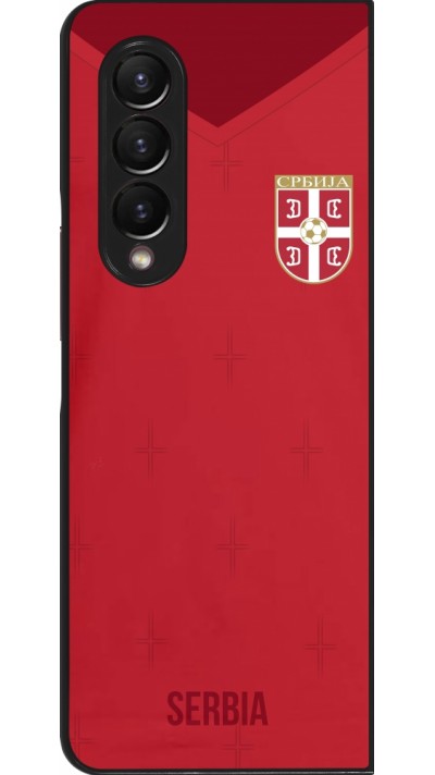 Samsung Galaxy Z Fold3 5G Case Hülle - Serbien 2022 personalisierbares Fussballtrikot