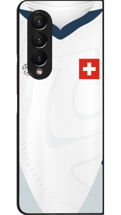 Coque Samsung Galaxy Z Fold3 5G - Maillot de football Suisse Extérieur personnalisable