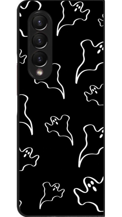 Samsung Galaxy Z Fold3 5G Case Hülle - Halloween 2024 black and white ghosts