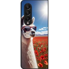 Samsung Galaxy Z Fold3 5G Case Hülle - Lama Chic in Mohnblume