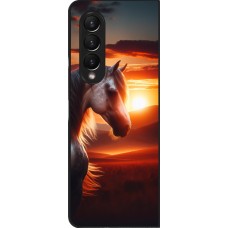 Samsung Galaxy Z Fold3 5G Case Hülle - Majestätischer Sonnenuntergang Pferd