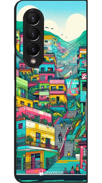 Samsung Galaxy Z Fold3 5G Case Hülle - Medellin Comuna 13 Kunst