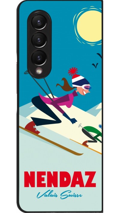 Coque Samsung Galaxy Z Fold3 5G - Nendaz Ski Downhill