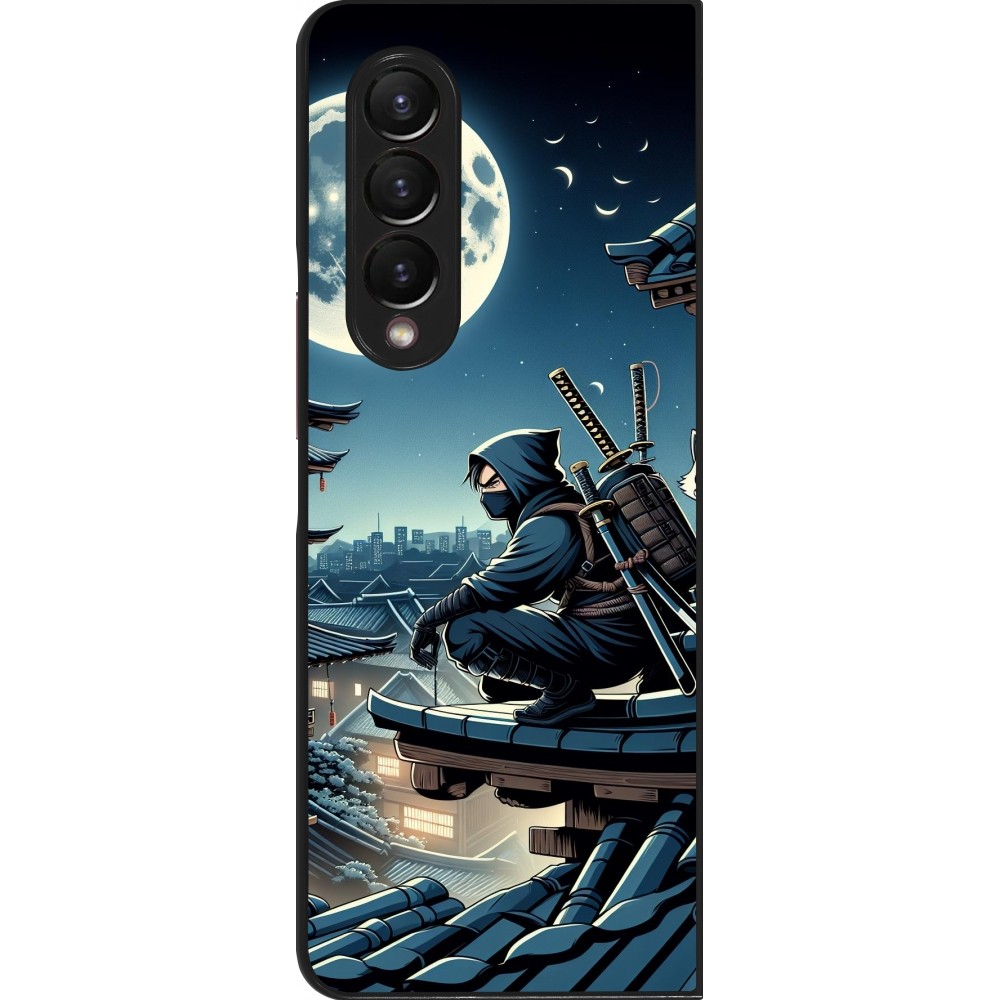 Samsung Galaxy Z Fold3 5G Case Hülle - Ninja unter dem Mond