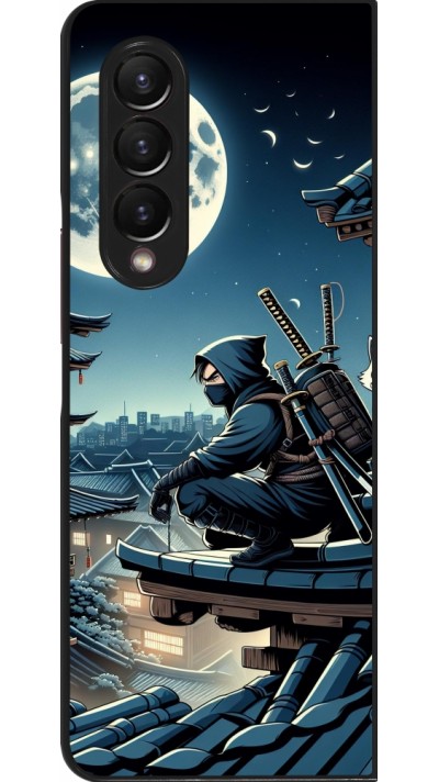 Samsung Galaxy Z Fold3 5G Case Hülle - Ninja unter dem Mond