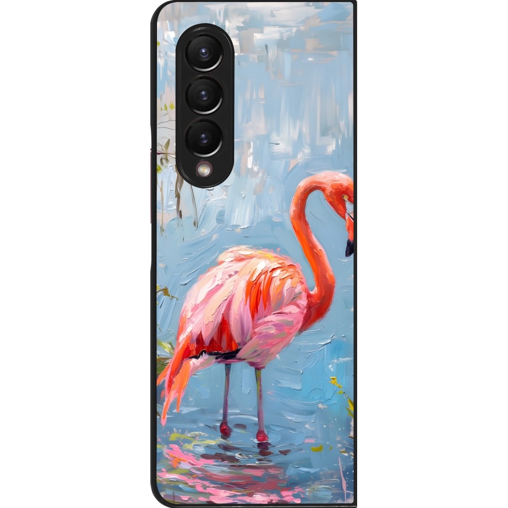 Samsung Galaxy Z Fold3 5G Case Hülle - Paint Flamingo