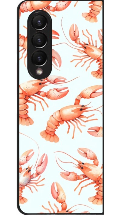 Samsung Galaxy Z Fold3 5G Case Hülle - Muster von pastellfarbenen Hummern