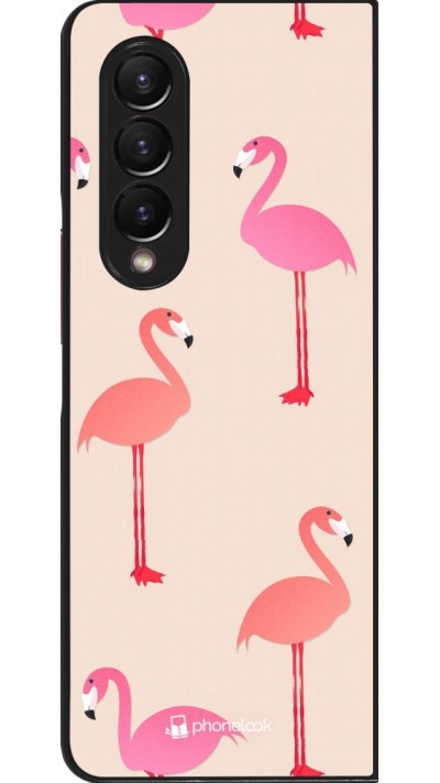 Samsung Galaxy Z Fold3 5G Case Hülle - Pink Flamingos Pattern