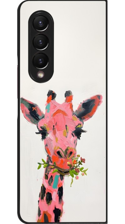 Samsung Galaxy Z Fold3 5G Case Hülle - Pink Girafe Paint