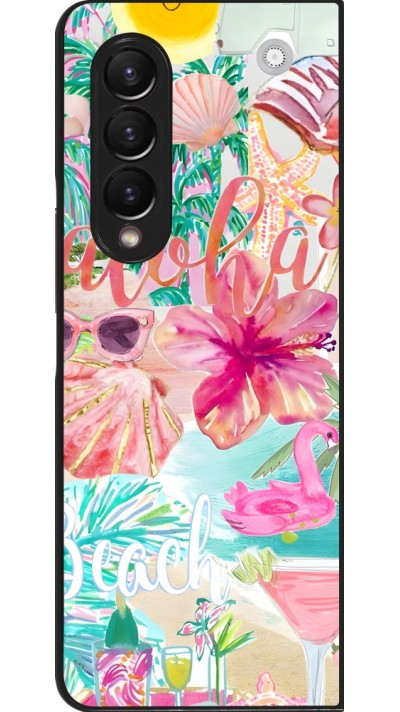 Samsung Galaxy Z Fold3 5G Case Hülle - Preppy Collage Aloha