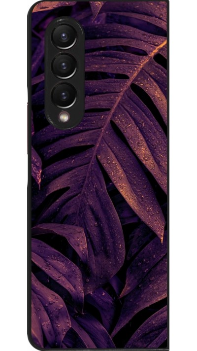 Samsung Galaxy Z Fold3 5G Case Hülle - Purple Light Leaves