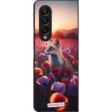 Samsung Galaxy Z Fold3 5G Case Hülle - Purpurroter Fuchs bei Dammerung