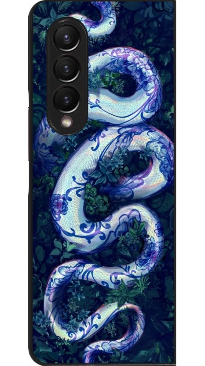 Samsung Galaxy Z Fold3 5G Case Hülle - Snake Blue Anaconda