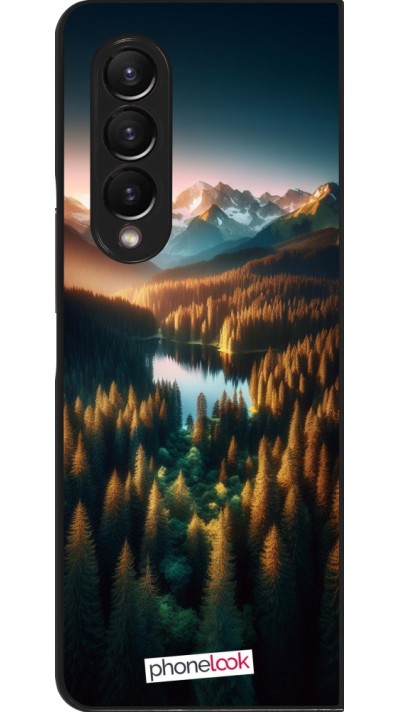 Samsung Galaxy Z Fold3 5G Case Hülle - Sonnenuntergang Waldsee