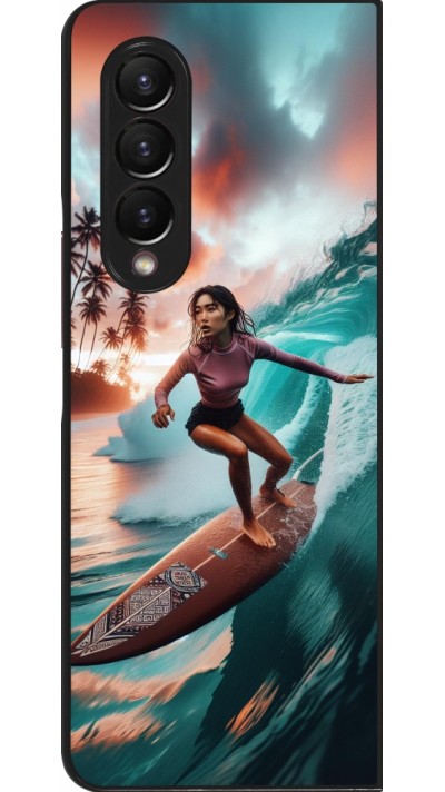 Samsung Galaxy Z Fold3 5G Case Hülle - Surferin aus Bali