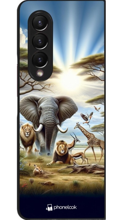 Samsung Galaxy Z Fold3 5G Case Hülle - Afrikanisches Wildleben