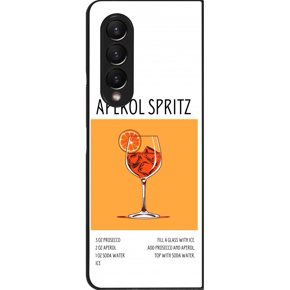 Samsung Galaxy Z Fold4 Case Hülle - Cocktail Rezept Aperol Spritz