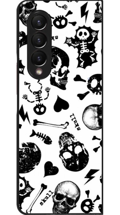 Samsung Galaxy Z Fold4 Case Hülle - Halloween 2024 skeleton mix