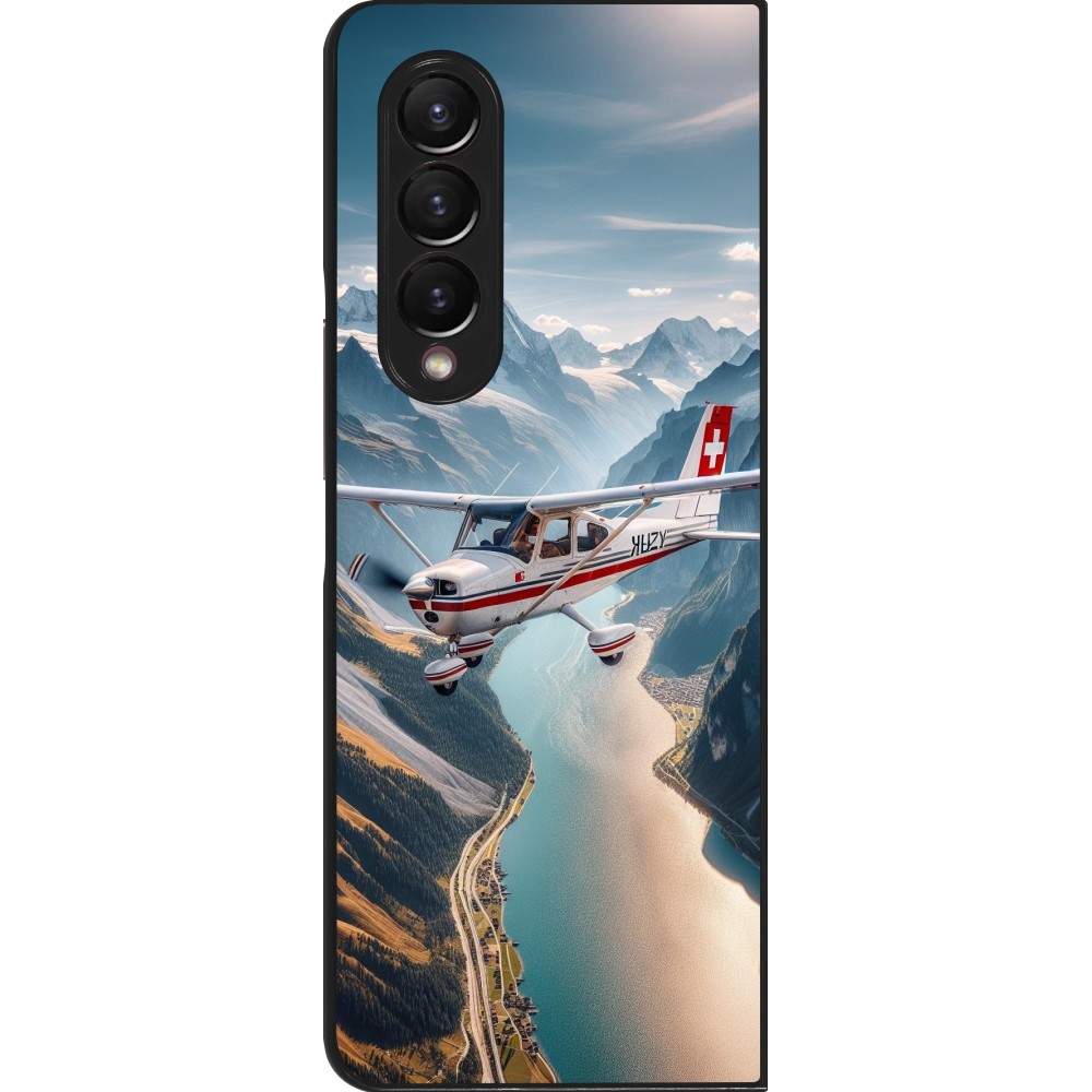 Samsung Galaxy Z Fold4 Case Hülle - Schweizer Alpenflug