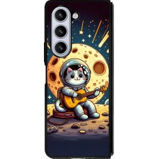 Samsung Galaxy Z Fold5 Case Hülle - Silikon schwarz AstroKatze RockMond