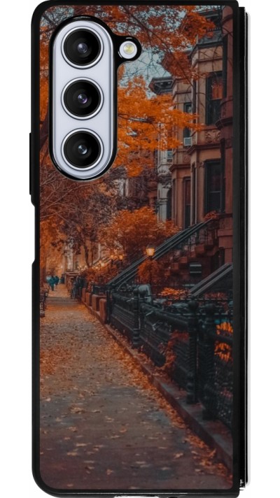 Samsung Galaxy Z Fold5 Case Hülle - Silikon schwarz Autumn 2024 city