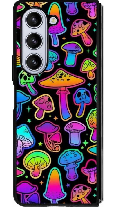 Samsung Galaxy Z Fold5 Case Hülle - Silikon schwarz Autumn 2024 magic mushrooms