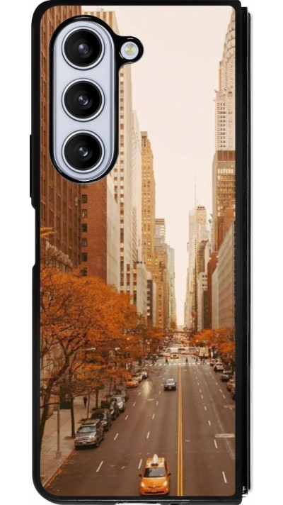 Samsung Galaxy Z Fold5 Case Hülle - Silikon schwarz Autumn 2024 New York city