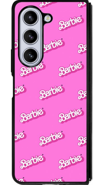 Samsung Galaxy Z Fold5 Case Hülle - Silikon schwarz Barbie Pattern