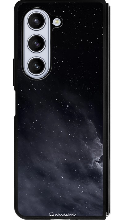 Samsung Galaxy Z Fold5 Case Hülle - Silikon schwarz Black Sky Clouds