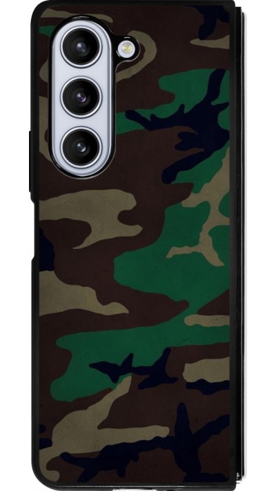 Samsung Galaxy Z Fold5 Case Hülle - Silikon schwarz Camouflage 3