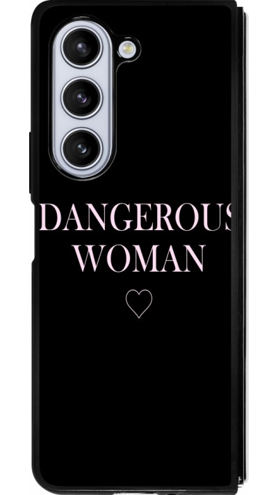 Samsung Galaxy Z Fold5 Case Hülle - Silikon schwarz Dangerous woman