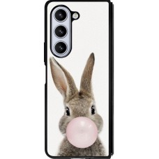 Samsung Galaxy Z Fold5 Case Hülle - Silikon schwarz Easter 2023 bubble gum bunny