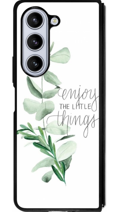 Samsung Galaxy Z Fold5 Case Hülle - Silikon schwarz Enjoy the little things