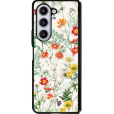 Samsung Galaxy Z Fold5 Case Hülle - Silikon schwarz Flora Botanical Wildlife