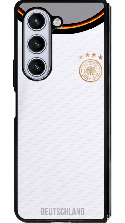 Samsung Galaxy Z Fold5 Case Hülle - Silikon schwarz Deutschland 2022 personalisierbares Fußballtrikot