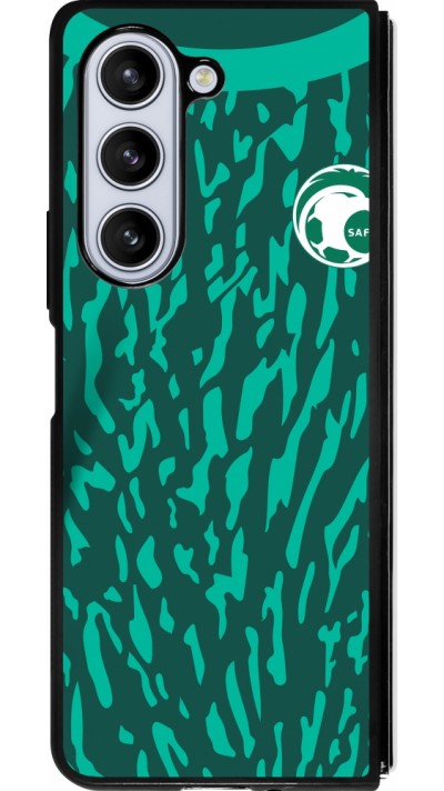 Samsung Galaxy Z Fold5 Case Hülle - Silikon schwarz Saudi-Arabien 2022 personalisierbares Fussballtrikot