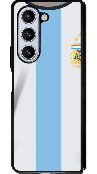 Samsung Galaxy Z Fold5 Case Hülle - Silikon schwarz Argentinien 2022 personalisierbares Fussballtrikot