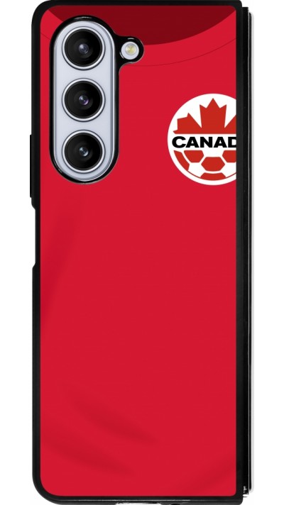 Samsung Galaxy Z Fold5 Case Hülle - Silikon schwarz Kanada 2022 personalisierbares Fussballtrikot