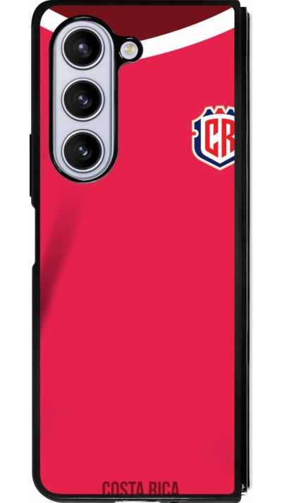 Samsung Galaxy Z Fold5 Case Hülle - Silikon schwarz Costa Rica 2022 personalisierbares Fussballtrikot