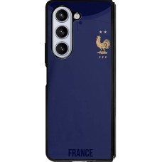 Samsung Galaxy Z Fold5 Case Hülle - Silikon schwarz Frankreich 2022 personalisierbares Fussballtrikot