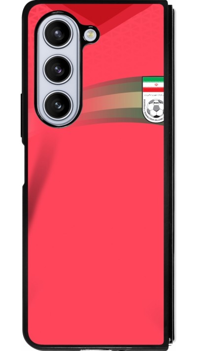 Samsung Galaxy Z Fold5 Case Hülle - Silikon schwarz Iran 2022 personalisierbares Fussballtrikot