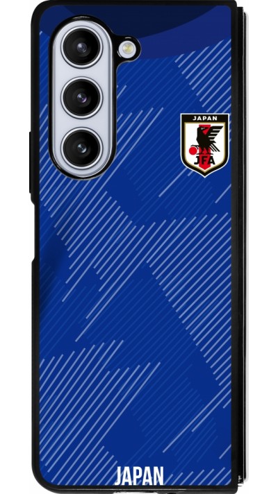 Samsung Galaxy Z Fold5 Case Hülle - Silikon schwarz Japan 2022 personalisierbares Fussballtrikot